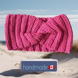 $10 Add-On 🆕Pink Crochet Headband